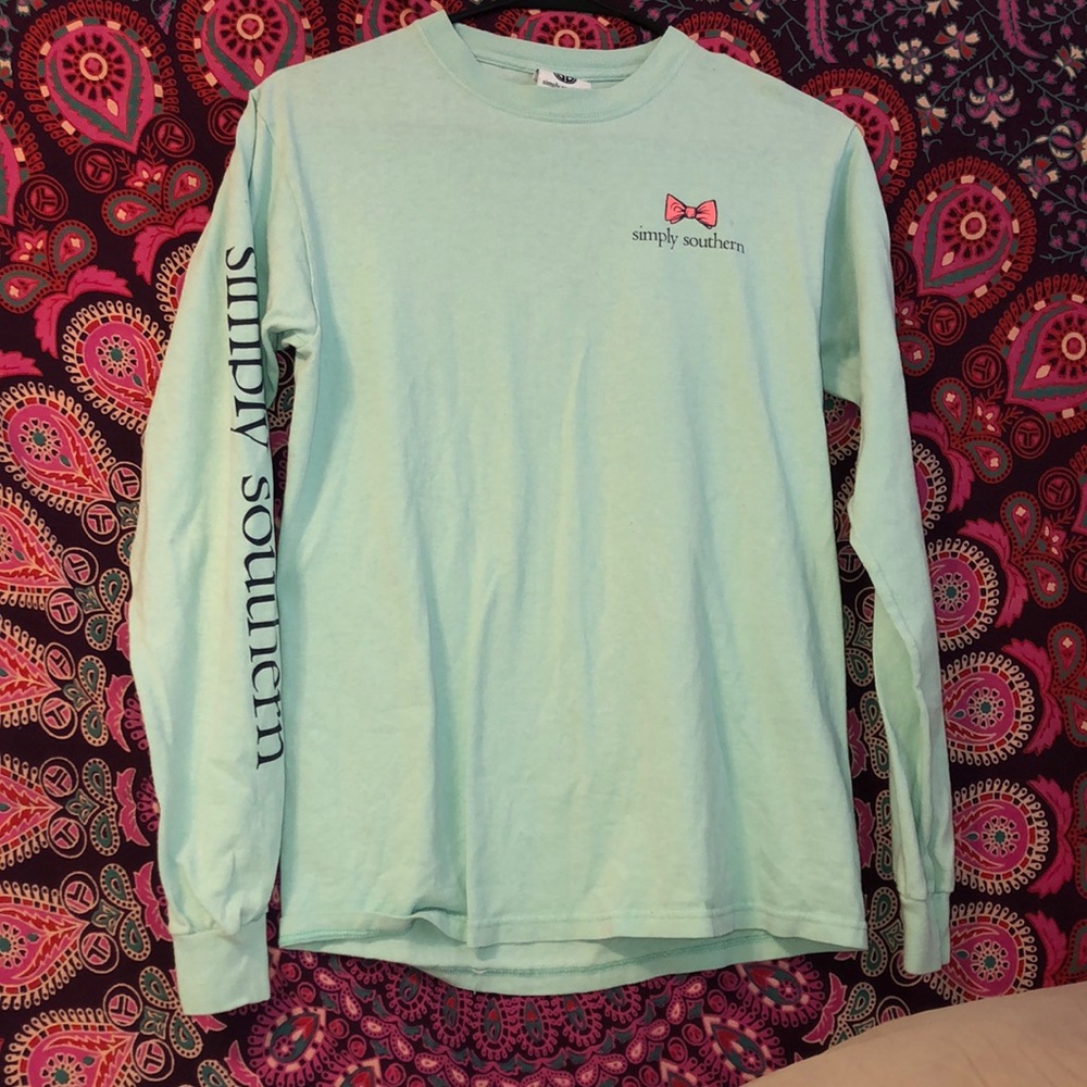 Long sleeve blue simply southern t-shirt